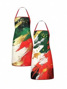 1/2/4pcs Christmas Apron, Suitable For Cooking In The Kitchen, As Well As For Home Decoration. It's Also A Great Gift To Give To Friends. - Multicolor - View 10