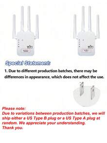 WiFi Repeater Signal Amplifier Router Extender Signal Booster Long Range Amplifier With Ethernet Port Dual Network Interface Internet Wireless Repeater For Home Cellular Communication Amplifier With Ethernet Port - US A Type Plug(110-127V) - View 8