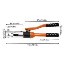 Virellio CW‑1632 Hydraulic Pipe Crimping Tool, 10T Crimping Tool Set With TH16‑TH32 Press Jaws For Aluminum‑Plastic And PEX Pipes - turuncu - Görünüm 2