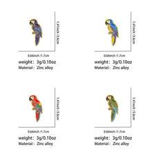 Vivid Macaw Parrot Enamel Brooch Pins, Colorful Bird Lapel Badge, Fashion Decor Pins For Bag Jacket Hat, Unique Gift For Animal Enthusiasts - Multicolor - View 11