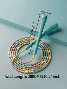 1pc Adjustable Bamboo Knot Jump Rope, Anti-Tangle Skipping Rope, Suitable For Beginners, Fitness Training Equipment, Daily Exercise - Multicolor - View 5
