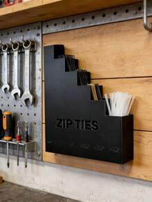 Wall Mount Zip Ties Organizer Rack Multi‑Size Cable Tie Storage Rack Heavy Duty Hook Style Cable Tie Holder Multi‑Layer Storage Hanger For Garage Workshop Tool Organization Repair Workers Essential Storage And Organization Home Decor - Multicolor - View 10