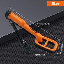 TC-120 Hand Held Metal Finder Metal Detector Pulse Pinpointer Induction Diving Treasure Waterproof Metal Detector - Multicolor - View 5