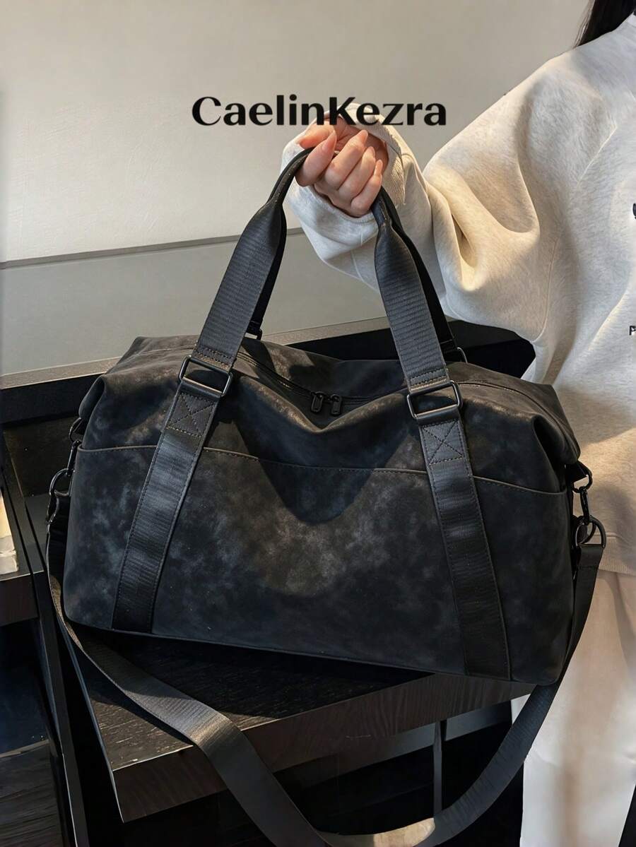 New Fashion Travel Bag, Solid Color PU Matte Design, Stylish And Popular, Suitable For Short Trips And Fitness, With Independent Shoe Compartment, Large Capacity, Versatile And Exquisite - Multicolor - View 1
