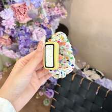 1pc Watch Band + 1pc Silicone Protective Case (Combo Set) Multi-Functional Daily Watch Band, Fashion Headband Design, Compatible With Huawei 11pro/11/10/9/8, Quick Release Button Design, Supports NFC Version Sharing, Compact And Exquisite, Smart Sports Accessory - Multicolor - View 1