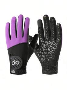 Unisex High-Quality Professional Equestrian Gloves, Non-Slip Breathable, Suitable For Training And Competition, Touchscreen Design, Durable Riding Equipment, High Grip Golf Gloves, Suitable For All Seasons, Professional Daily Riding Equipment, Breathable Mesh Design, Suitable For Long-Term Wear Without Sweating - Multicolor - View 6