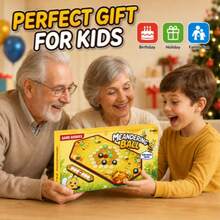 Family Parent-Child Magnetic Curved Ball Desktop Game, 2-Player Competitive Launching Strategy Board Game, Built-In Magnetic Adsorption For Stable Placement, Fun Curved Path Battle, Simple Game Rules, Cartoon Exquisite Game Board, Develop Children's Thinking Ability, Home Gathering Team Building, Children's Birthday Holiday Gift Toy - Multicolor - View 1