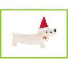 1pc Christmas Decoration Yard And Garden Decor Christmas Tree Cute Cartoon Hanging Ornament Christmas Tree Dachshund Dog Small Pendant - A - View 13