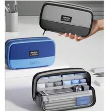 Highly Attractive Men's Large Capacity Magnetic Pencil Case, Standable Modular Stationery Box, Highly Attractive Minimalist Pencil Holder, Back To School Essential - Single Piece - View 2