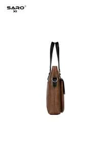saroxi 1pc Men's Briefcase Crossbody Bag, Handheld Classic Large Capacity Laptop Bag With Compartments For Documents And Office Supplies, Business Commute, Suitable For Work, Minimalist Style, Gift For Men - Multicolor - View 8