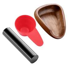 L LEESEPH Coffee Bean Dosing Cup & RDT Spray Bottle & Coffee Spoon Set, Wood Espresso Accessories Kit With Static Reduction Spray, Measuring Tray For Coffee/Tea, PP Coffee Spoon, Barista Tools, Espresso Machine Replacement Parts - Multicolor - View 9