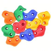10 Climbing Stones Bolt On Climbing Frame Wall Holds Rocks Grips With Screw - VJO0054-2 - View 11