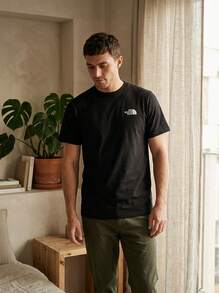 The North Face قميص تي شيرت قصير الأكمام أسود للرجال - الأسود - مشاهدة 7