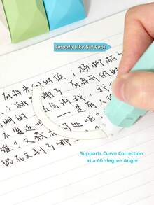 5pcs Pen‑Style Correction Tape, Gradient Cute Appearance Large Capacity White Out Correction Tape, Ideal For Correcting Homework, Notes And Manuscripts, Great School Daily Stationery - Correction Tape - View 5