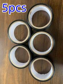10 Rolls Black Electrical Insulation Tape, Heat Resistant, Waterproof, Flame Retardant, Strong Adhesion, Suitable For Indoor/Outdoor Wiring, DIY Projects And Professional Use - A - View 10