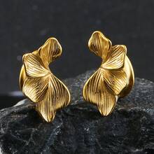 2 st 316L rostfria öronsadel-tunnlar och pluggar med oregelbundna blomblad, expander-piercingsmycken, elegant boho - Blomblomma - Visa 23