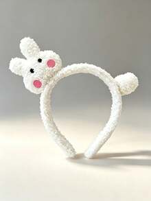 1PC Cute Cartoon Plush Headband, Soft Fluffy Hair Hoop For Washing Face Makeup Party Hair Accessory - Multicolor - View 7