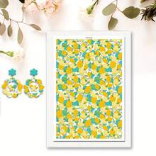 Flamingo/Yellow Lemon/Red & Blue Floral/Butterfly Pattern Transfer Paper, Summer Tropical Series Polymer Clay Printing Paper, Size 5.82 * 3.93 Inches, Suitable For DIY Art Jewelry Earrings Making Special Polymer Clay Transfer Printing - A - View 4