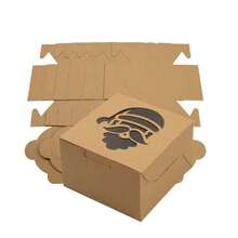 Christmas Gift Packaging Box Kraft Paper Window Box Santa Claus Christmas Tree Gift Packing Box Party Gift Box - Multicolor - View 9
