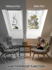 Shatterproof Window Safety Film, High-Definition Transparent Hurricane And Explosion-Proof Glass Protection Film, Anti-Damage Safety Shield, Suitable For Home, Store And Commercial Spaces - Explosion-proof Film - View 3