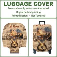 1PC, Flat Print Design, Print Design - No Texture, Accessories Only, Luggage Cover, Does Not Include The Luggage Shown In The Image, Suitable For 20 To 30 Inch Luggage, Made Of Thickened High-Quality Fabric, Essential Accessory For Your Travel And Checked Luggage. - Multicolor - View 10