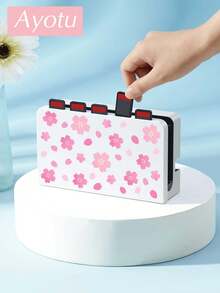 Ayotu Compatible With Switch/Switch OLED/Switch Lite Sakura & Petal Pattern Game Console Shell And Accessories, Package Includes Protective Case, Storage Bag, Dock Shell, Controller Protective Sleeve And Other Multiple Style Accessories To Choose From, Autumn Romance, Back To School Gift/Birthday Gift/Anniversary Gift. - View 18