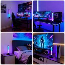 1/2pcs Stepless Dimming RGB Light Bar, USB LED Ambient Lamp With In-Line Control, Adjustable Clip & Stand For Bedside, Shelf, And TV Gaming Setup, Applicable To Game Scene Lighting, Creating A Game Room Atmosphere - USB - View 11