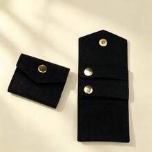 1 buah/5 buah Tas Penyimpanan Perhiasan Gulung, Tas Gulung Perhiasan Mini Ultra Kecil, Tas Penyimpanan Anting Cincin Kalung, Tas Penyimpanan Perhiasan Rumah Tangga - MultiWarna - View 41