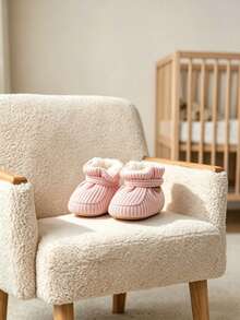 Infant Boots, Warm And Comfortable Infant Socks And Shoes, Easy To Put On And Take Off, Soft Non-Slip Adjustable Newborn Boots - Pink - View 4