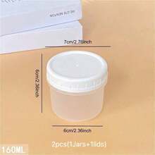 2/10/12-Pack(Jars+Lids)Multi Capacity Lunch Bowl Containers With Lids-Storage Jars For Yogurt,Overnight Oats,Meal Prep-Microwave And Dishwasher,Meal Prep Containers,Oatmeal Yogurt Breakfast Cups,Lunch Boxes,Large Capacity Portable Plastic Stor - Clear - View 35