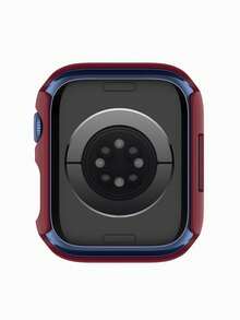 Built-In Tempered Glass Screen Protector Watch Case High Definition Protective Shell Compatible With Series Ultra/SE/12/11/10/9/8/7/6/5/4, 40/41/42/44/45/46/49mm - Burgundy - View 6