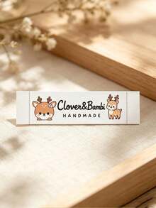 Handmade Customized Fabric Clothing Labels, Personalized Sew-On Sewing Tags, Custom Text Fabric Gift Labels, DIY Handmade Clothing, Bedding Or Knitwork Craft Accessories - Multicolor - View 7