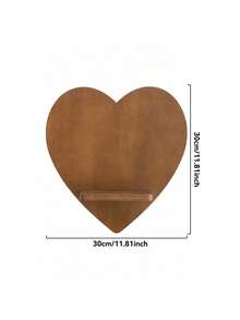 1pc Heart-Shaped Wall Hanging Storage Rack, Heart-Shaped Wall Storage Shelf, Creative Floating Display Shelf, Wall Display Board, Small Wall Hanging Display Rack, Decorative Storage Integrated Display Shelf, Minimalist Home Storage Board, Wall Small Item Storage Rack, Wall Decor Storage Shelf, Christmas Gift - Love Model - View 8