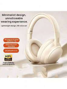 REMAX Headphone Over-ear RB-100HB: Koneksi Bluetooth yang stabil, kinerja panggilan definisi tinggi, desain minimalis, pas dan nyaman, masa pakai baterai yang lama, cocok untuk perjalanan sehari-hari dan penggunaan di kantor. - View 1