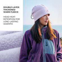 Naturehike Outdoor Fleece Knit Hat, Antibacterial And Anti-Static 2-In-1 Scarf - Multicolor - View 8