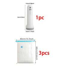 Electric Vacuum Pump USB Rechargeable Wireless Air Pump Portable Travel Clothing Bedding Storage Vacuum Compression Bag Pump Essential Home Tool - Multicolor - View 14