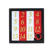 Set Teka-teki Geser Angka 15-Grid 5 Buah | Teka-teki Angka Portabel 4 Tahap | Mainan Asah Otak Slider Angka 4x4 | Permainan Penghilang Stres Meja Perjalanan Kelas | Pelatihan Berpikir Logika Dewasa - MultiWarna - View 2