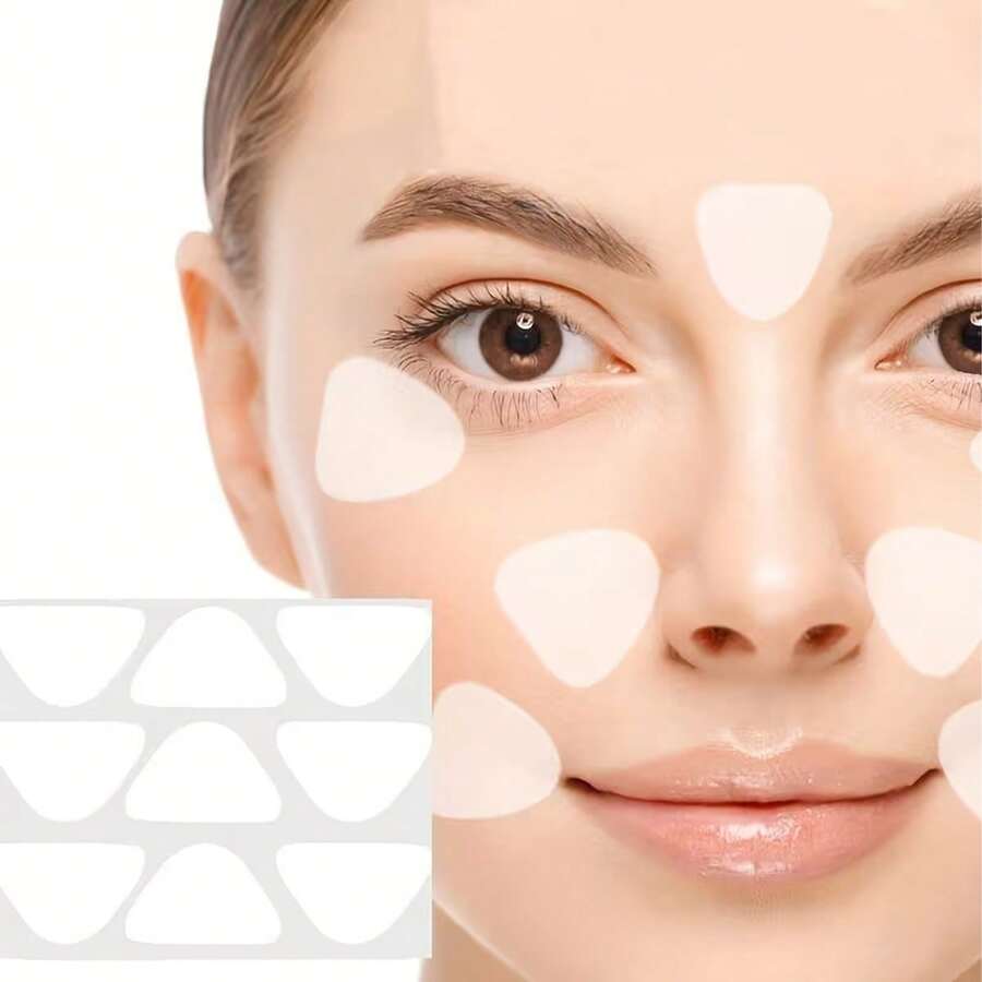 5pcs/1pc Forehead And Face Patches, Alcohol-Free, No Power Or Battery Required, Made Of Materials, Invisible Face Patches, Seamless Modification, Face Contour Patches, Suitable For Face Lifting, Invisible Waterproof