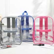 Portable Transparent PVC Backpack, With Adjustable Shoulder Straps, Multi-Functional Large Capacity, Casual Travel Storage Bag, Suitable For All Lifestyles - Multicolor - View 4