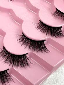 Hinarin 7 Pairs Half Lashes Wispy Cat Eye Half Eyelashes Natural Look Soft False Lash Handmade Faux Mink Fake Eyelashes For All Occasions Parties And Daily Use Fake Lashes False Eyelashes - View 7