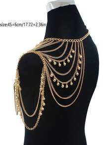 Fashionable Multi-Layer Sexy Tassel Shoulder Chain Body Chain Cross-Border Personalized Clothing Accessories - Multicolor - View 2