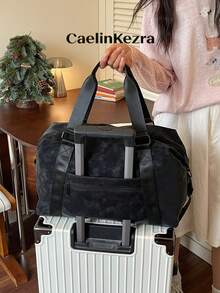 New Fashion Travel Bag, Solid Color PU Matte Design, Stylish And Popular, Suitable For Short Trips And Fitness, With Independent Shoe Compartment, Large Capacity, Versatile And Exquisite - Multicolor - View 7