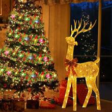 LED Christmas Tinsel Garland Metallic Shiny Garland With LED Lights 5m/50LEDS Xmas Tree Garland Thick Hanging Suitable For Home Decor - Battery-operated Colorful String Lights - View 5