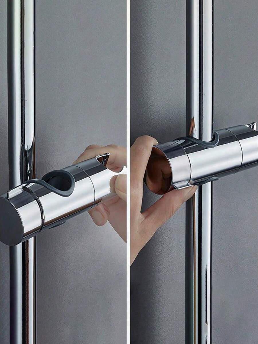 Shower Head Holder, Slide Bar Adjustable Shower Head Bracket, For Slide Bar Slider Clamp Bathroom Replacement Part, Rotatable Shower Head Holder, Home Bathroom Decor, Autumn Decor Bathroom Accessories