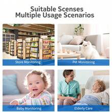 [Tuya]Smart Indoor Security Camera,4MP HD WiFi & Bluetooth Home Surveillance Cam,Two‑Way Audio,Human Motion Tracking,Night Vision,APP Alarm Notification,Supports Up To 256G SD Card For Pet Monitoring[USB Power Supply] - Multicolor - View 9