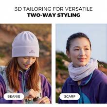 Naturehike Outdoor Fleece Knit Hat, Antibacterial And Anti-Static 2-In-1 Scarf - Multicolor - View 7
