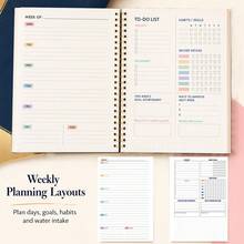 Weekly Action Planner - For Productivity And Distraction Control And With Habit Tracker And To-Do List - For Entrepreneurs, Busy Moms And Adhd Adults, Time Management Workbook And Daily Task Diary - A5 - View 3