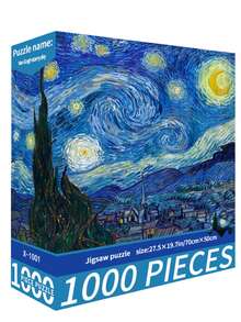 1000 PIECES Space Walk Puzzle Game, Concentration Training, Hand-Eye Coordination Exercise, Smooth Edges, Durable Cardboard, Seamless Fit, No Burrs, Challenging Difficulty, Find And Enjoy Fun, Vibrant Colors, Fade-Resistant, Back To School Gift, Halloween Gift, Christmas Gift - Multicolor - View 13