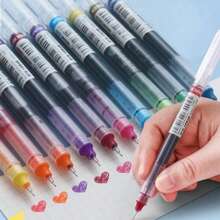 20/15/10/5/1 Mixed-Color Gel Pen, Simple And Portable Gel Roller Pen, Suitable For Office, School, And Student Back-To-School - Multicolor - View 1