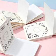 Miniso Wish Note Pad (Mixed Styles), 100‑Sheet Memo Book, Portable Writing Notepad, Smooth Writing Paper, Compact Pocket Notebook, For Daily Journaling, Message Reminder, Office & School Use (1PC Random Delivery) - one-size - View 7